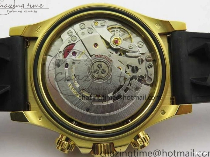 Best Diamonds 116518 Edition 904L Case Strap) SA4130 V4 1:1 Extra SS Noob Goid Plated on Strap Daytona Dial Rubber YG Black (Free 0521
